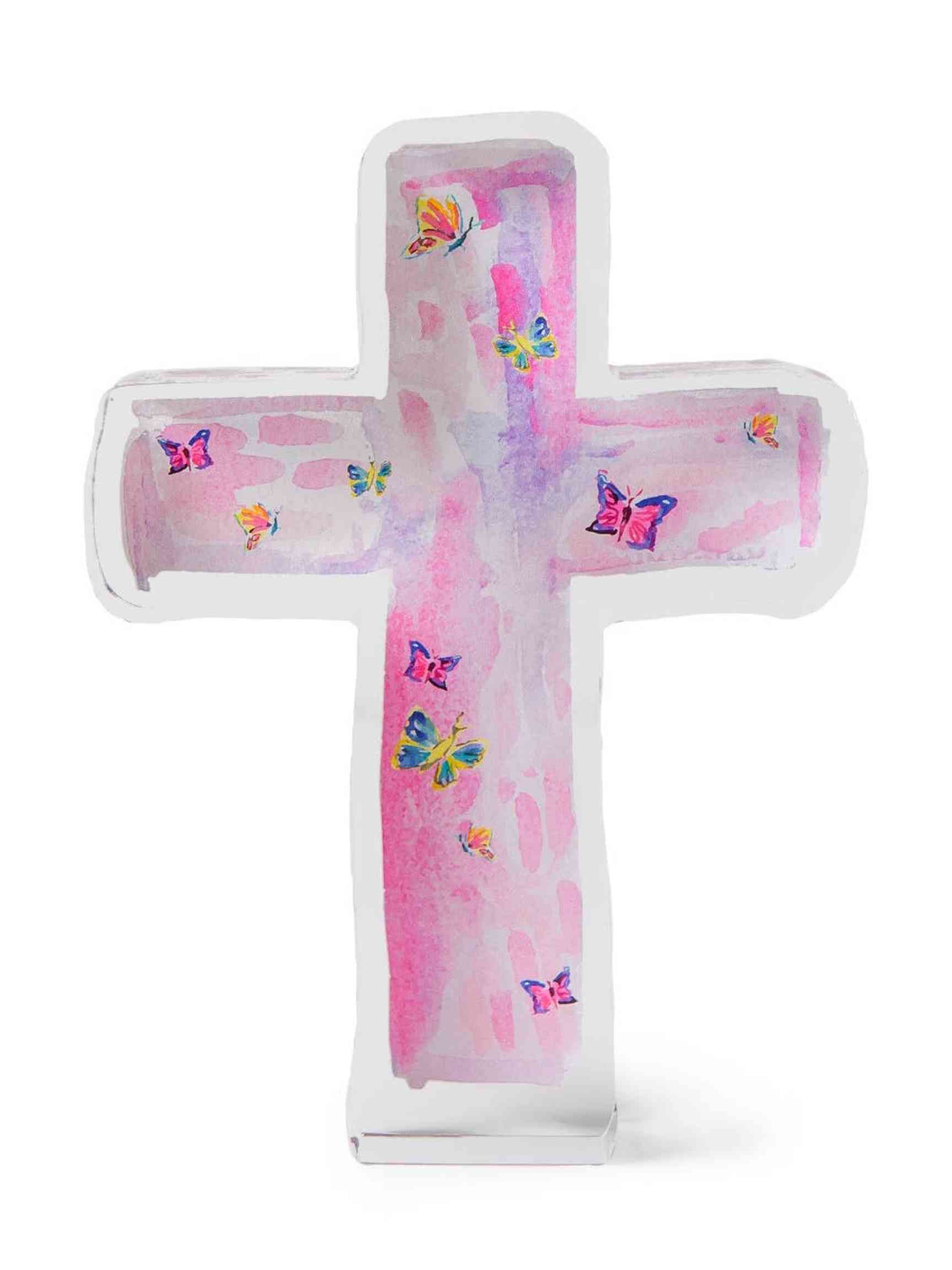Acrylic Butterfly Cross - Posh Tots Children's Boutique