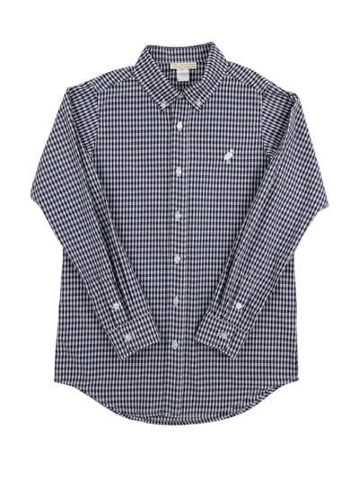 Deans List Dress Shirt- Navy Grove Gingham