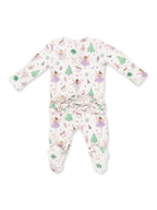 Sugar Plum Fairies - 2 Way Ruffle Back Zipper Footie