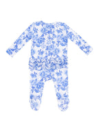 2-Way Zipper Ruffle Back Footie