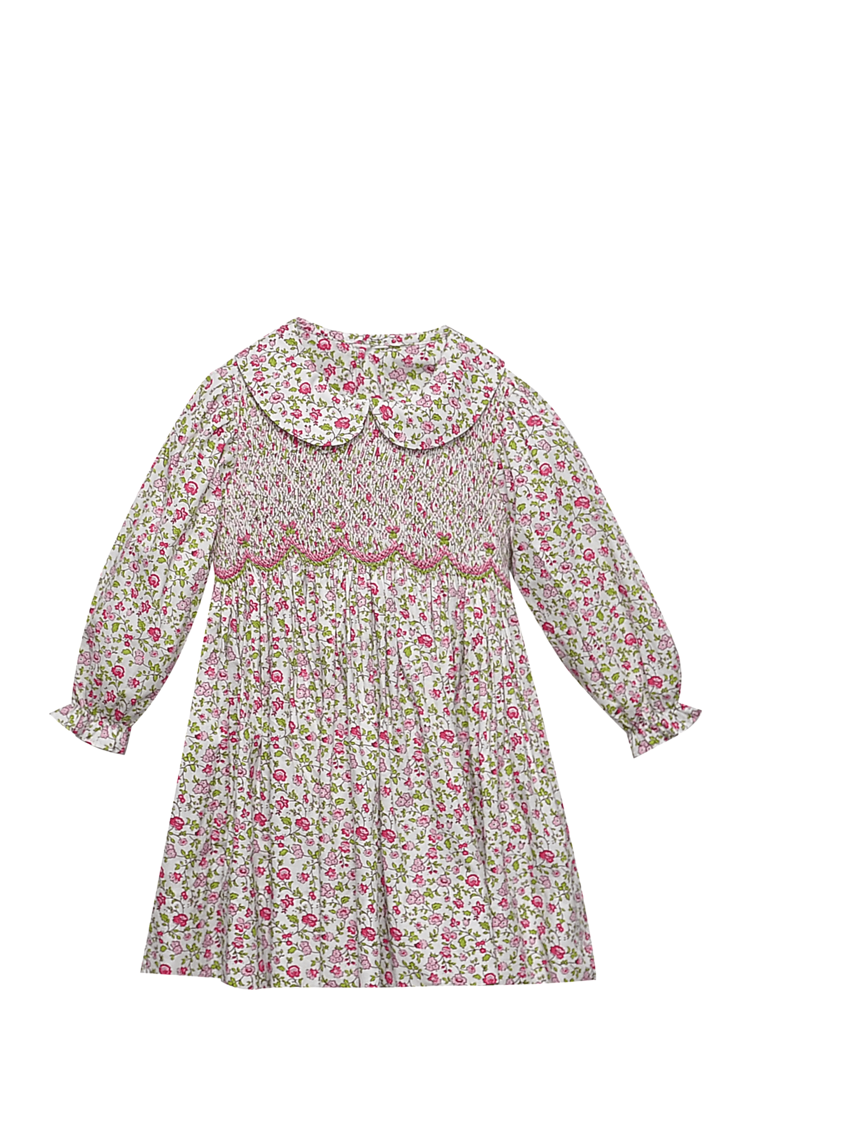 Cate Dress - Fuschia Pink Flower