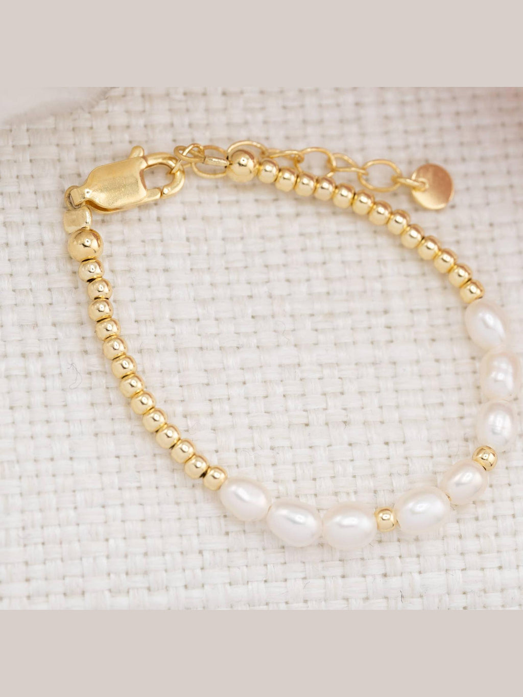 Nova - 14K Gold-Plated Freshwater Pearl Girl Beaded Bracelet