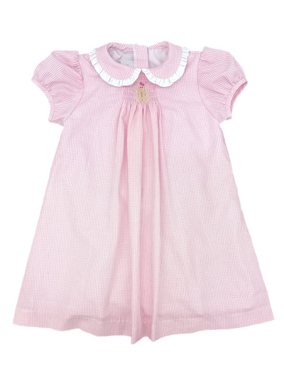 PRE-ORDER Sage Smocked Dress-Pink Gingerbread