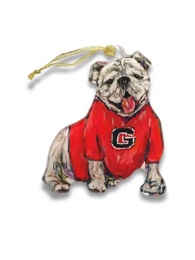 Lauren Dunn Georgia Bulldog Acrylic Ornament