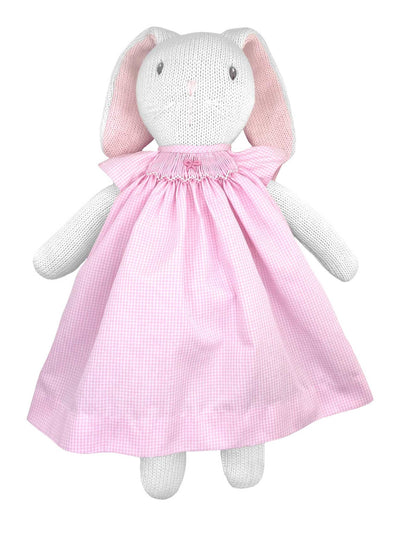 Daisy Knit Bunny w/Smocked Dress