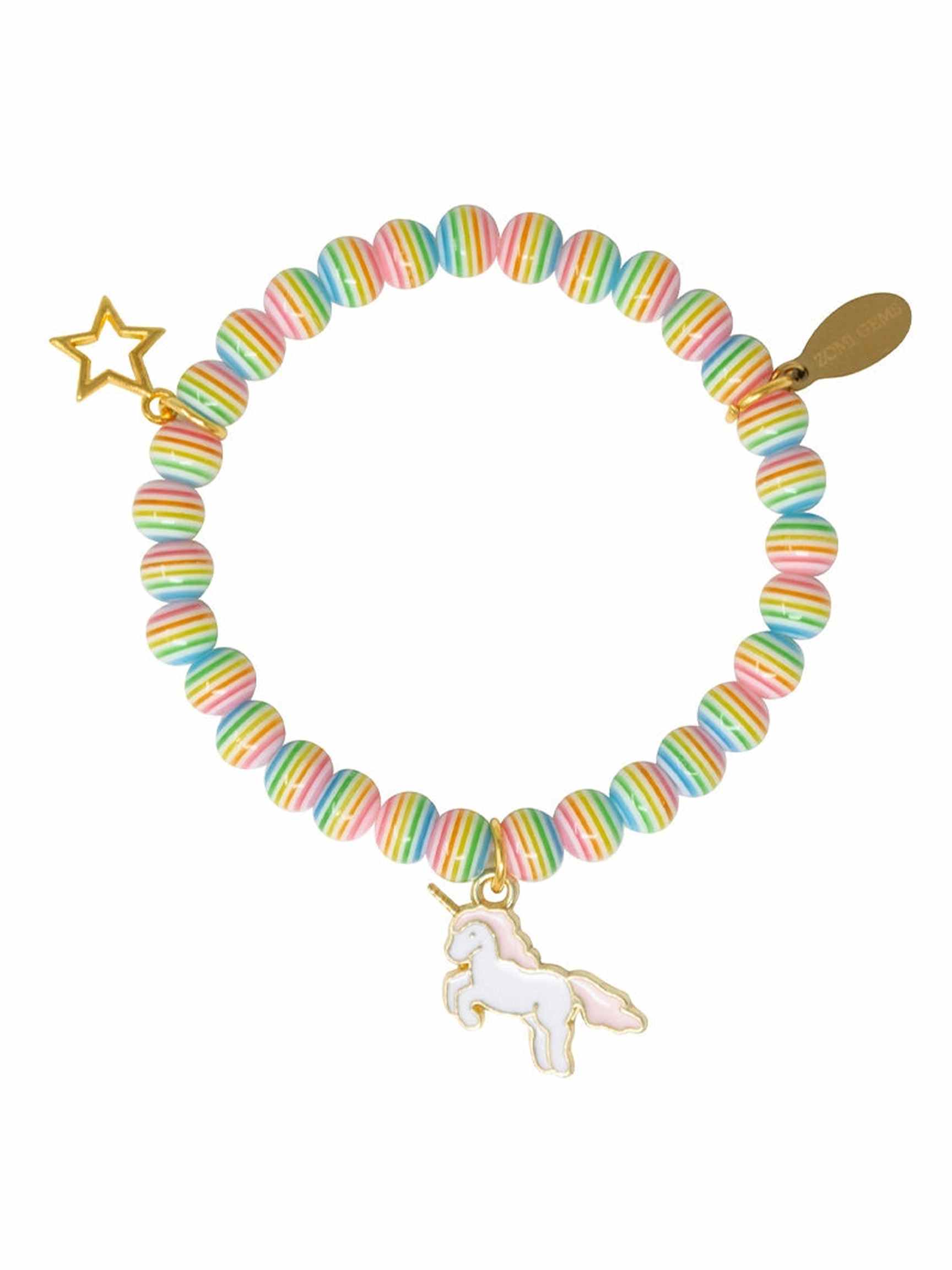 Rainbow Unicorn Bracelet - Posh Tots Children's Boutique
