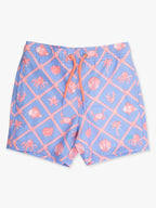 Boys Tropical Trellis Performance Hybrid Swim Trunks - Posh Tots Children's Boutique