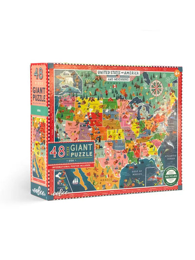 USA 48 Piece Giant Rectangle Puzzle