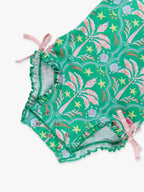 Coconut Cabana Long Sleeve One Piece Rash Guard Swimsuit - Baby Girl - Posh Tots Children's Boutique