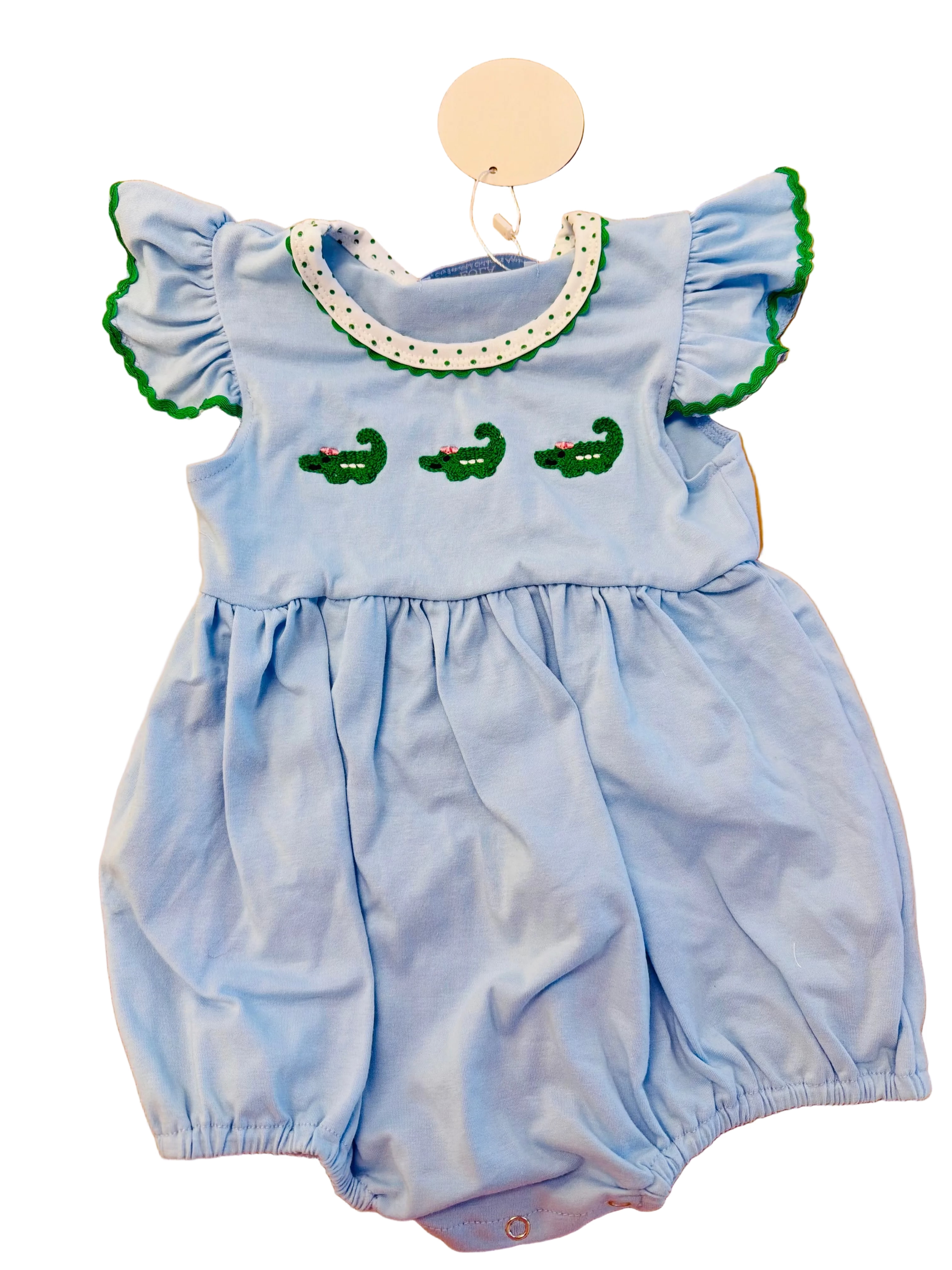 French Knot Alligator Girl Bubble