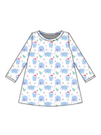 PRE-ORDER Long Sleeve Charlotte Play Dress - I Want a Hippopotamus for Christmas