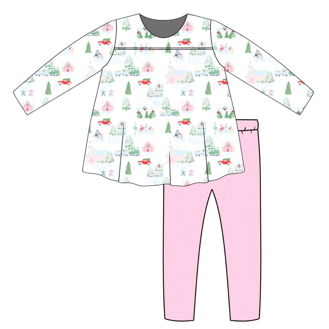 PRE-ORDER Emma Kate Legging Set - Christmas on Holly Lane