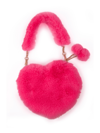 Pinky Promise Furry Fuchsia Purse