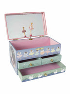 Musical Jewelry Box with 3 Drawers - Enchanted