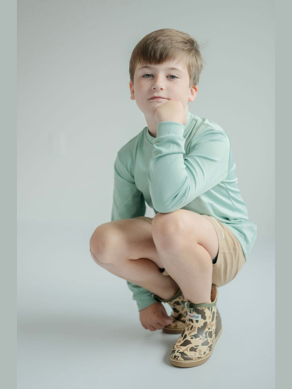 Camo Kids' Ankle Deck Boot