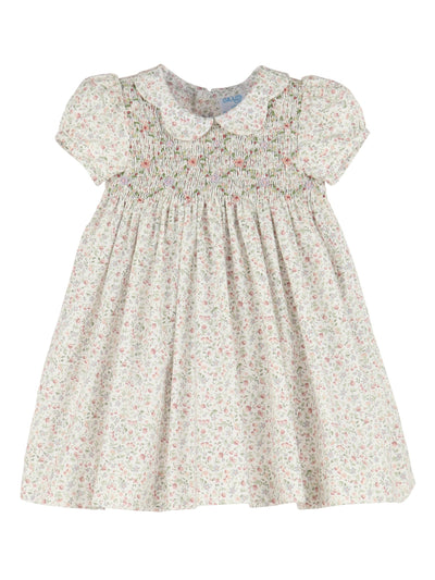Floral Diamonds Smocked Dress - Posh Tots Children's Boutique