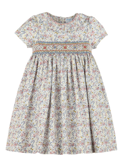 Harvest Blue Smocked Dress