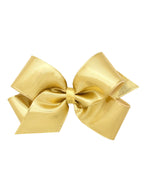 Metallic Overlay Hair Bow