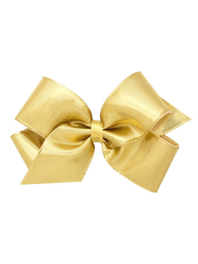 Metallic Overlay Hair Bow