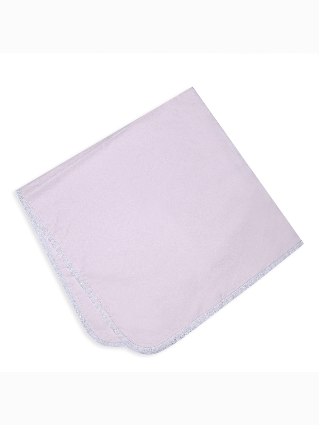Receiving Blanket with Lace Edge
