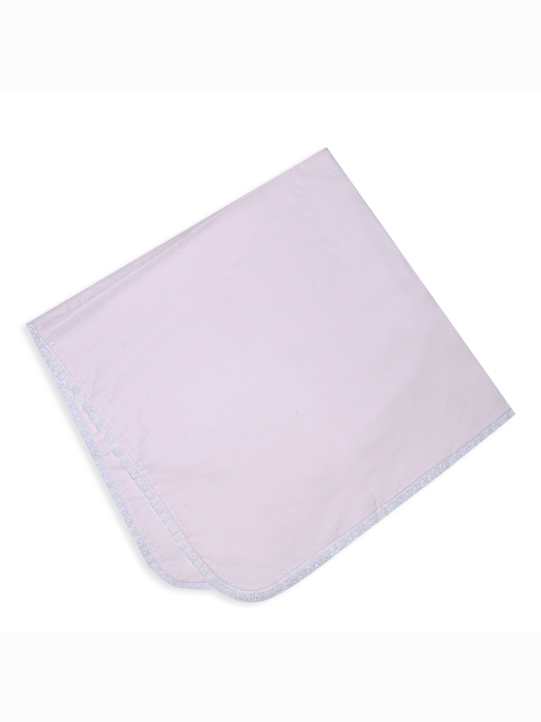 Receiving Blanket with Lace Edge