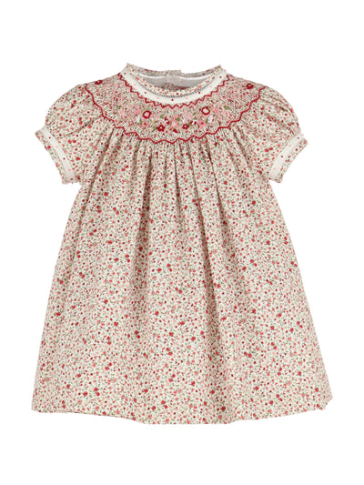 Berry Garland Smocked Bishop Dress