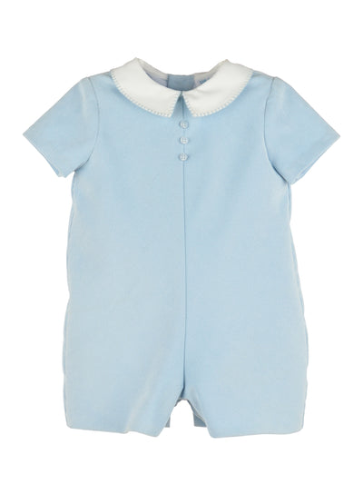 Majestic Cord Blue Romper