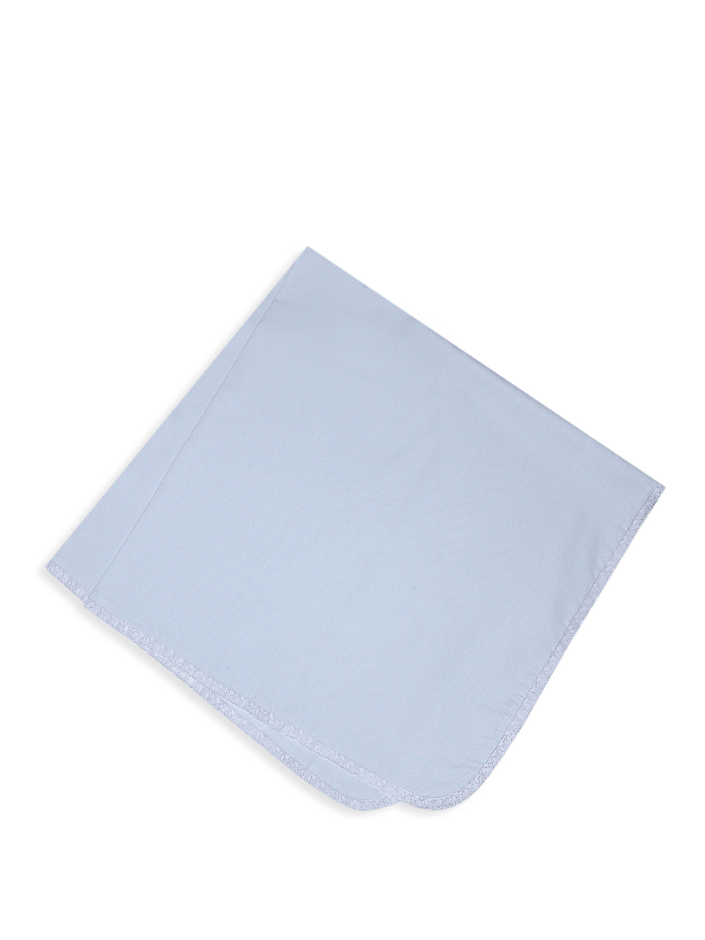 Receiving Blanket with Lace Edge