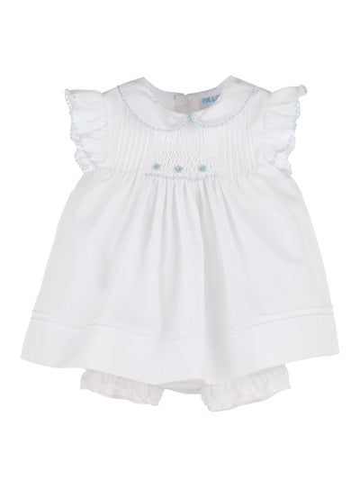 Blue Sweet April Smock Dress