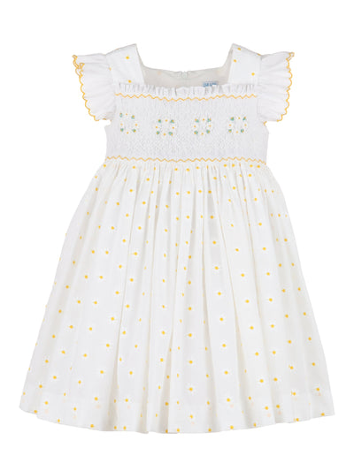 Yellow Daisies Smock Dress