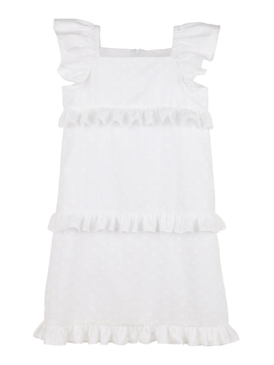 White Ruffles Dress