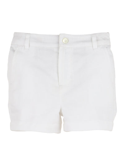 White Linen Boy Short