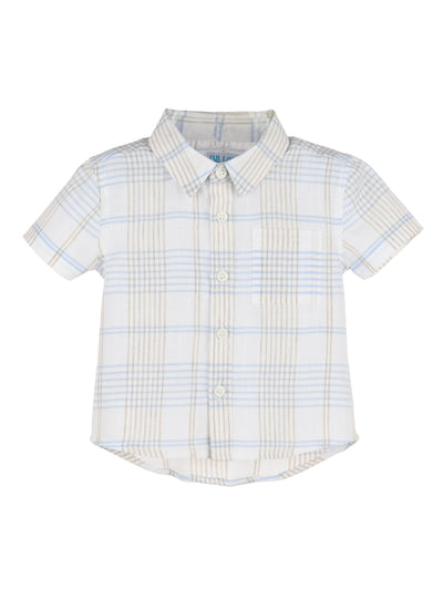 Blue Plaid Boy Shirt