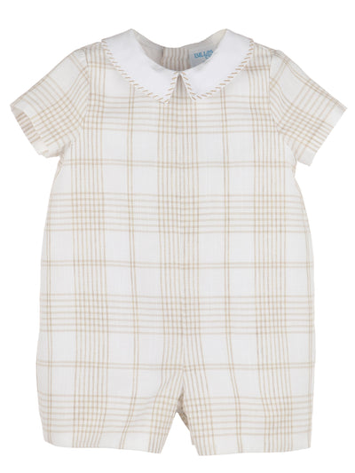 Plaid Boy Romper