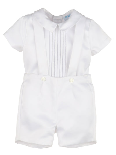 White Randalls Boy Romper