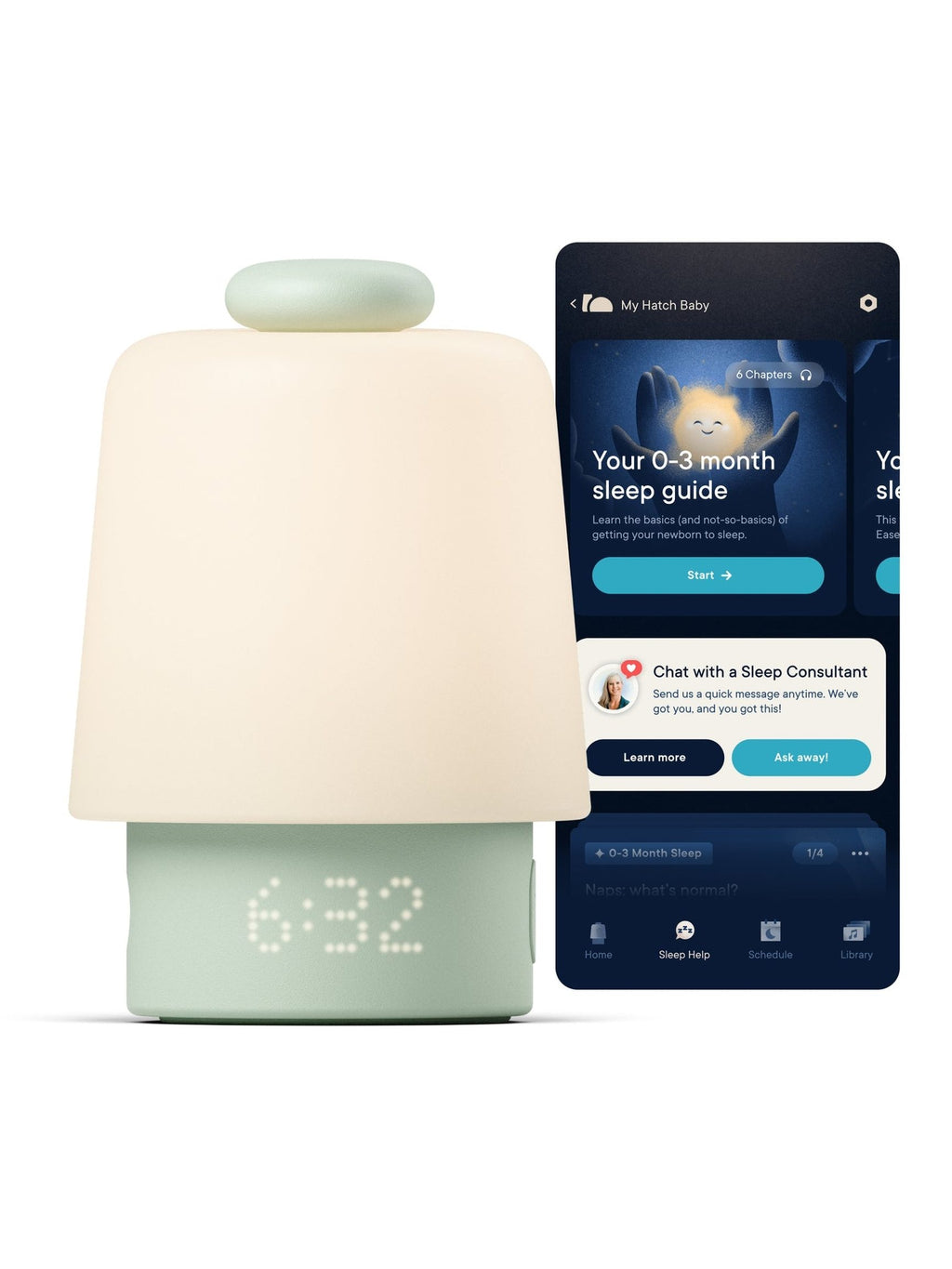 Hatch Baby Sleep Support, Sound Machine & Night Light