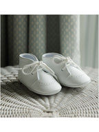 Benny Leather Brogue Oxford Crib Shoe