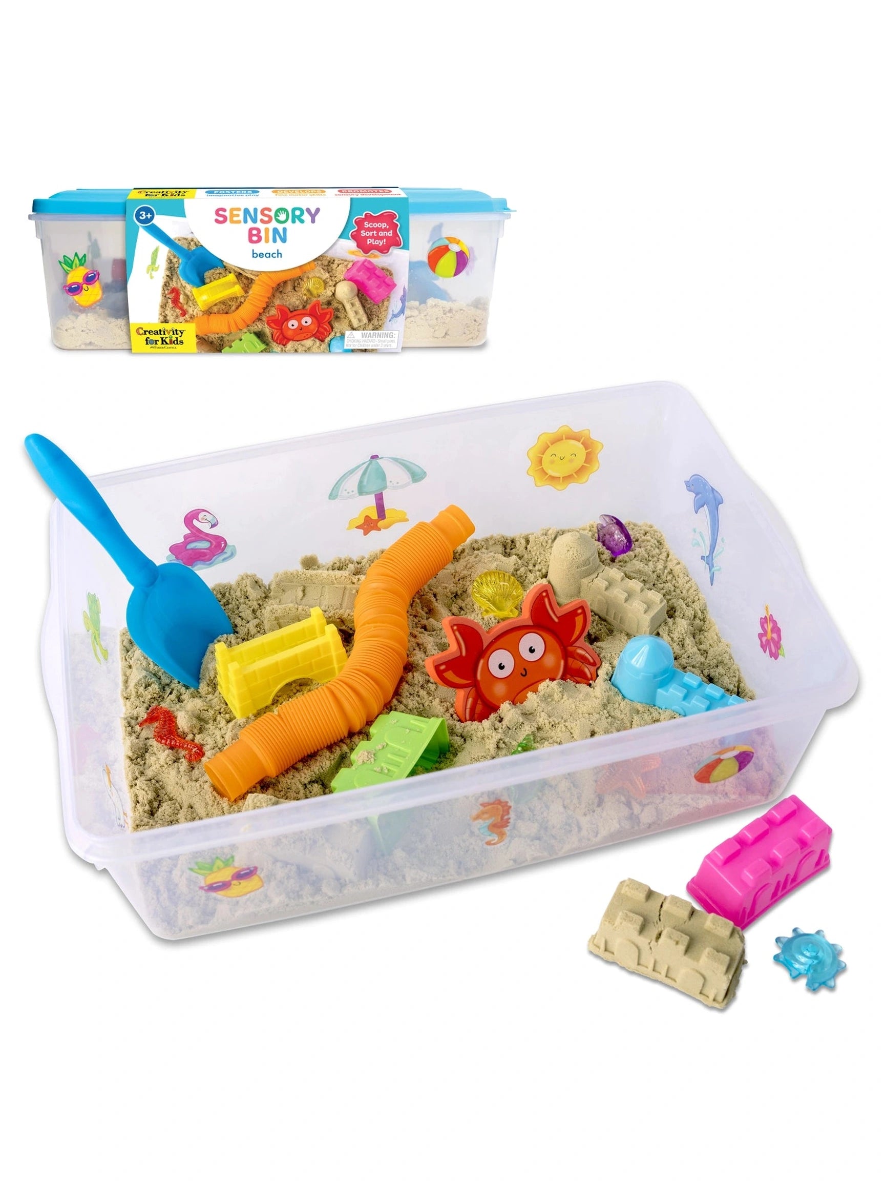 Sensory Bin Beach Activity Bin for Kids - Posh Tots Children's Boutique