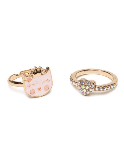 Boutique Kitty Love Ring Set 2pc