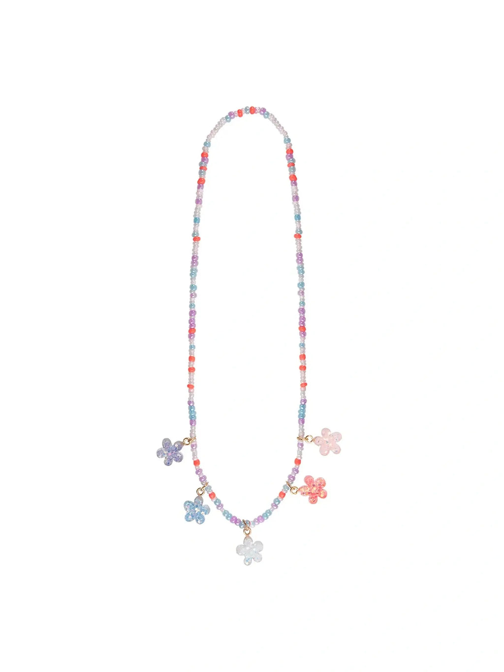 Boutique Shimmer Flower Necklace