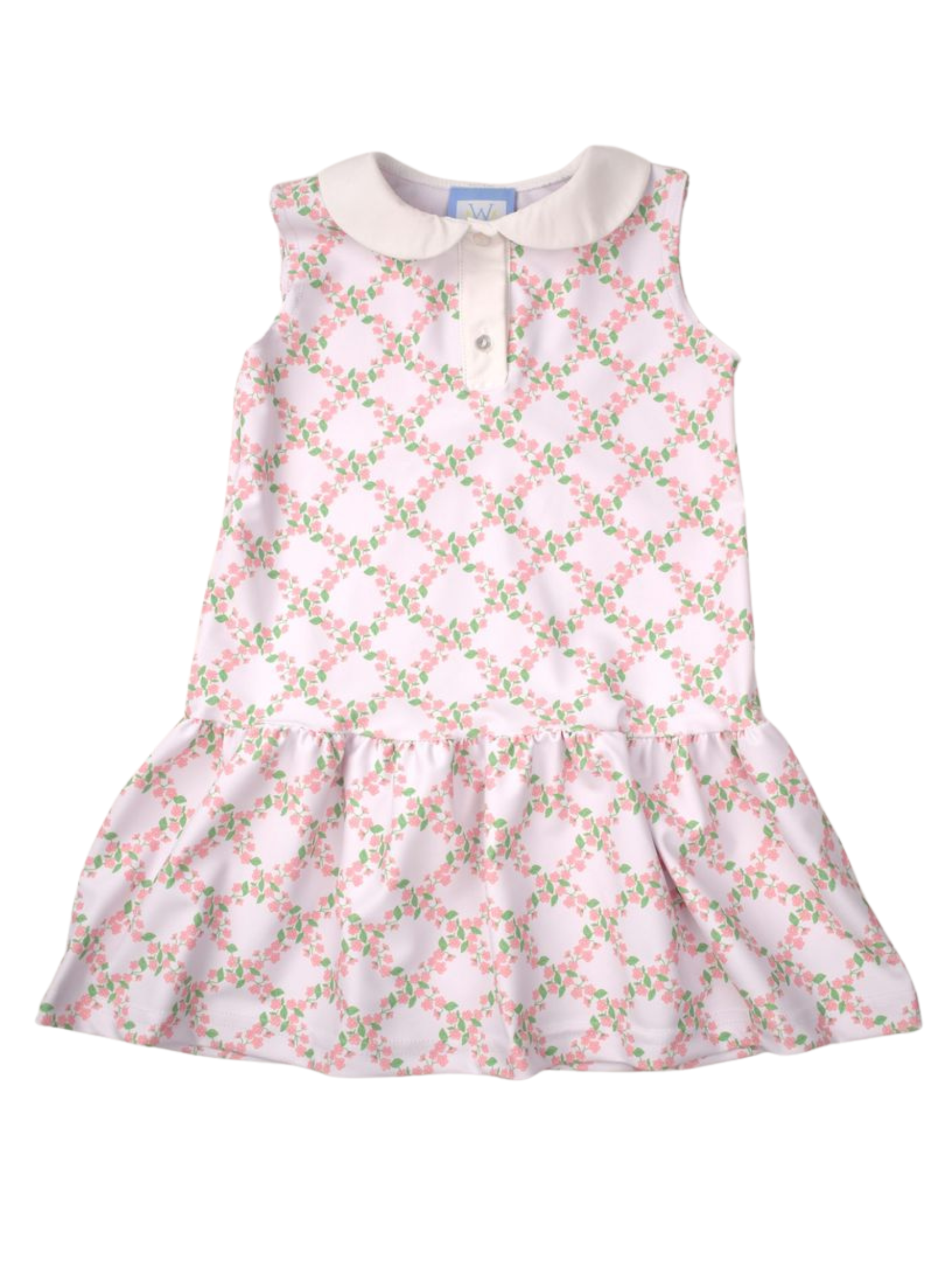 Floral Trellis Polo Dress