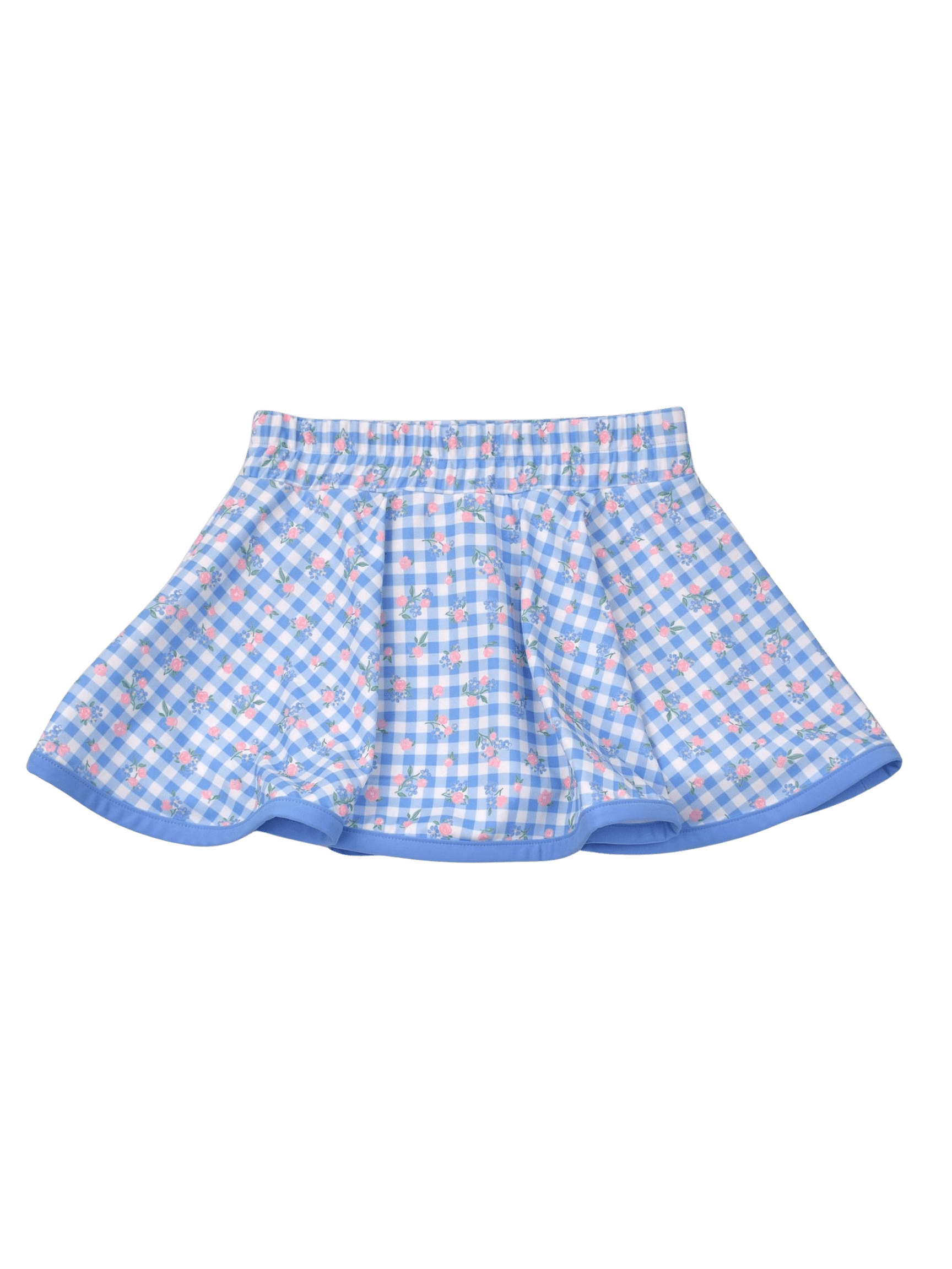 Checks & Flowers Skort