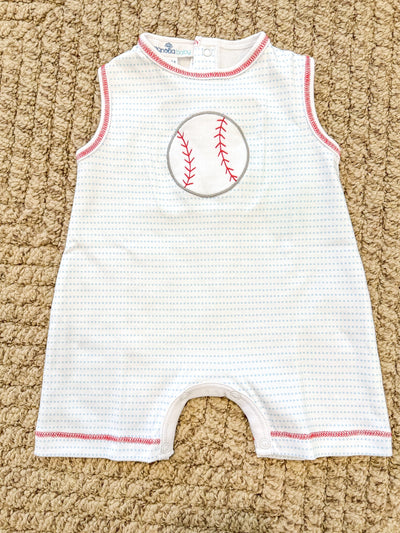 Little Slugger Applique Playsuit