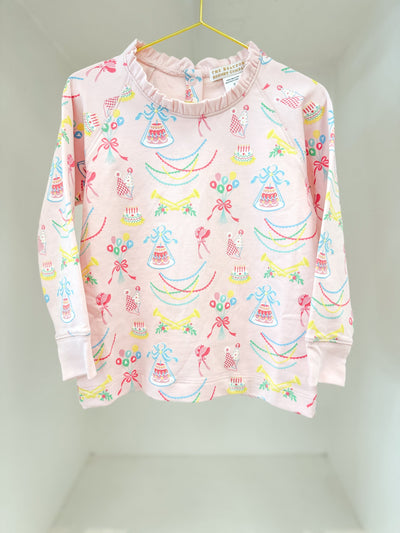 Cassidy Comfy Ruffle Crewneck - Golden Birthday