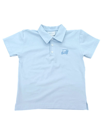 PRE-ORDER Light Blue Polo- Let's Par-Tee Knit