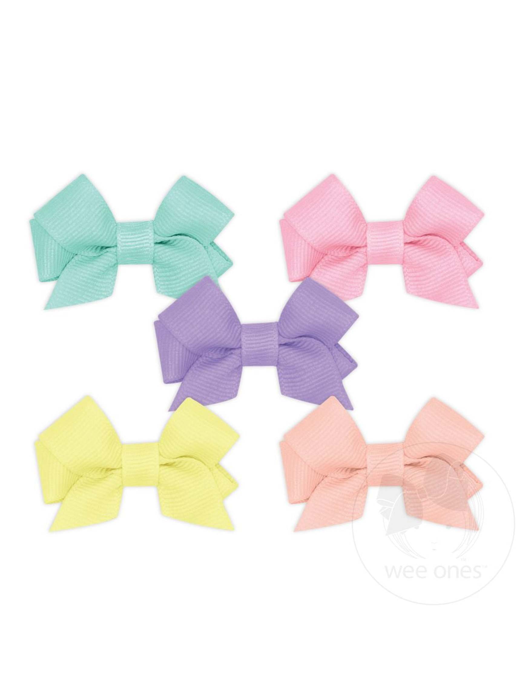 5 Pack Baby Front Tail Bows