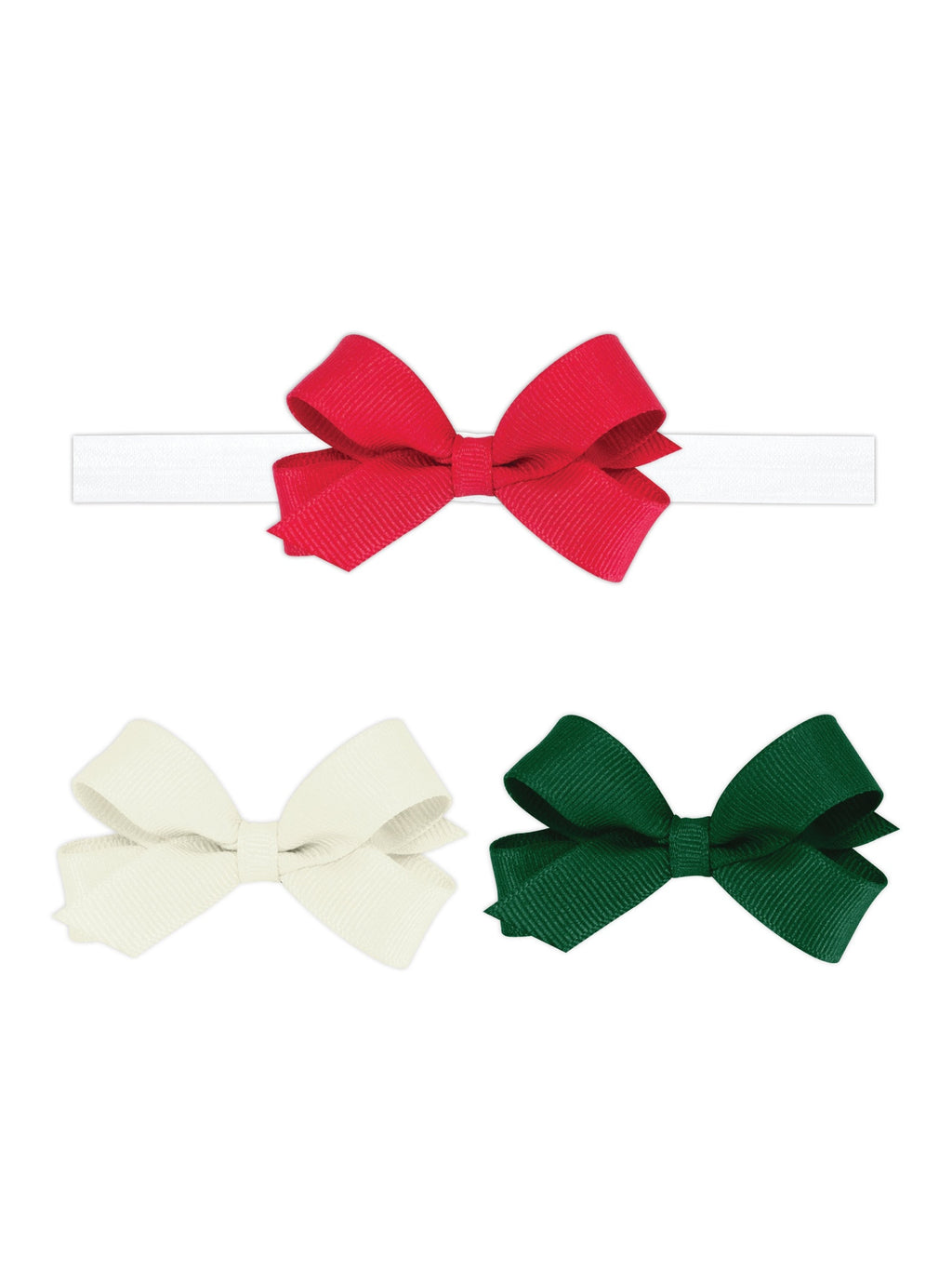 3-Pack Tiny Bows with Add-A-Bow Band