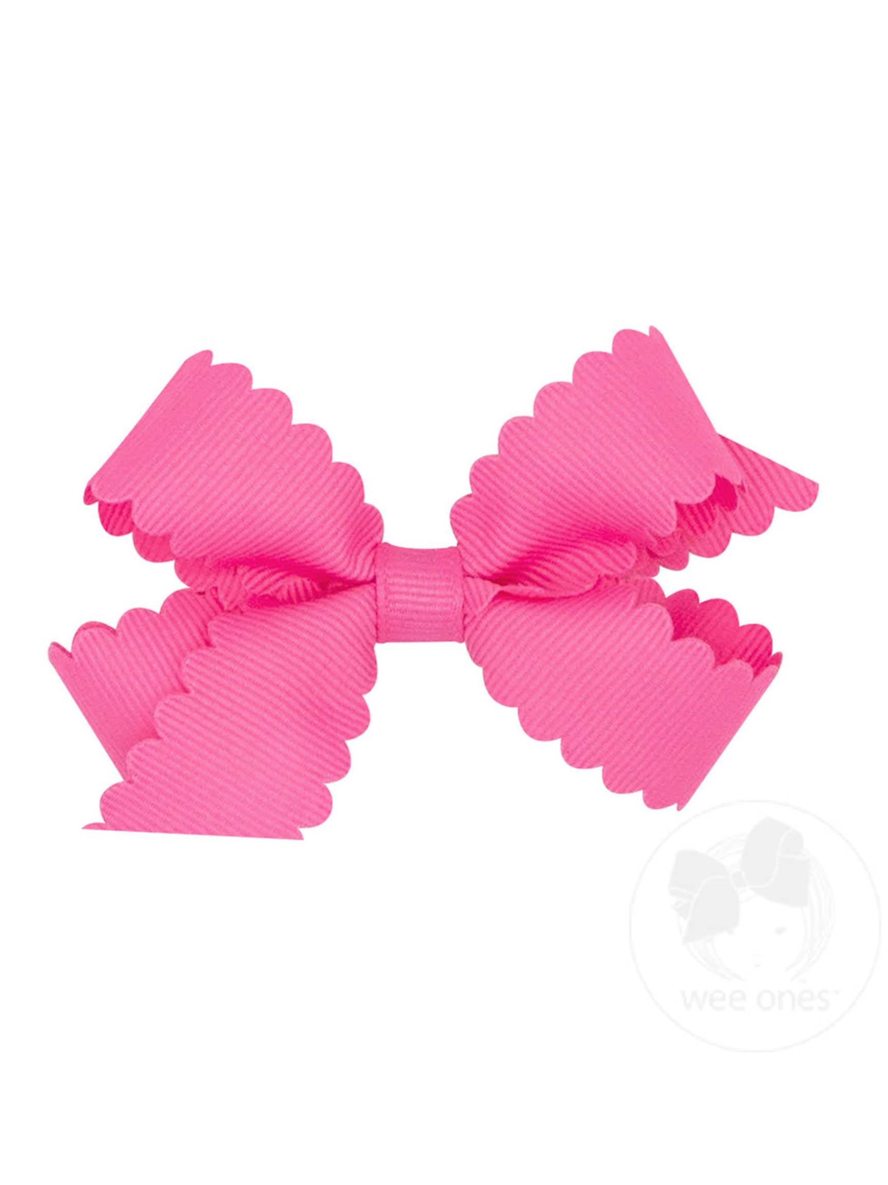 Scalloped Edge Grosgrain Bow