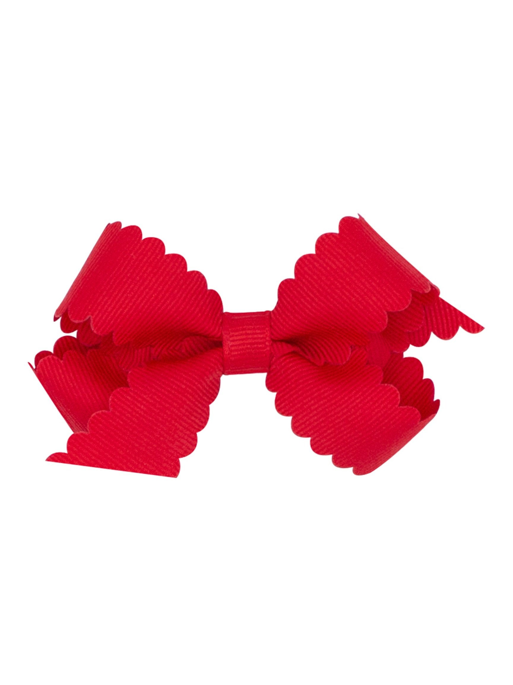 Scalloped Edge Grosgrain Bow