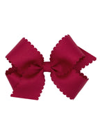 Scalloped Edge Grosgrain Bow